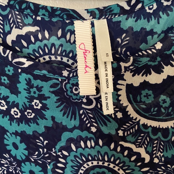 Frenchi Paisley Ruffle Tank Top - Picture 5 of 5